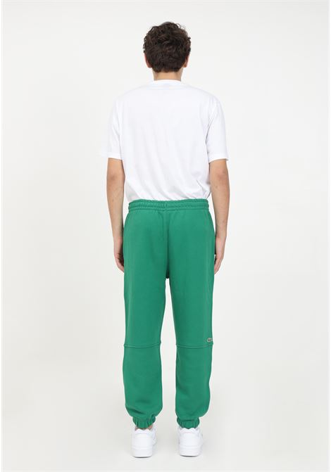 Green sweatpants with logo for men LACOSTE | Pants | XH0075CNQ