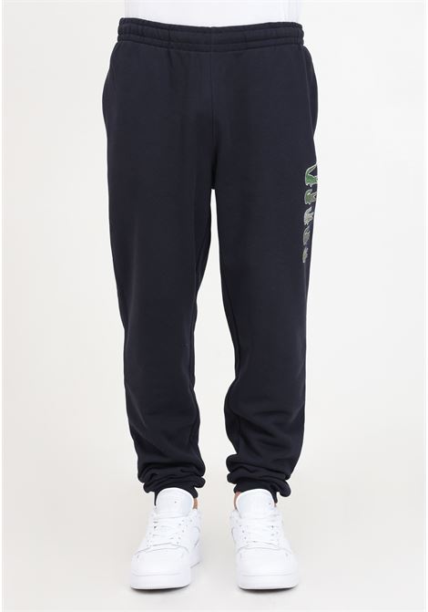 Blue sweatpants with men's logo LACOSTE | Pants | XH3585HDE