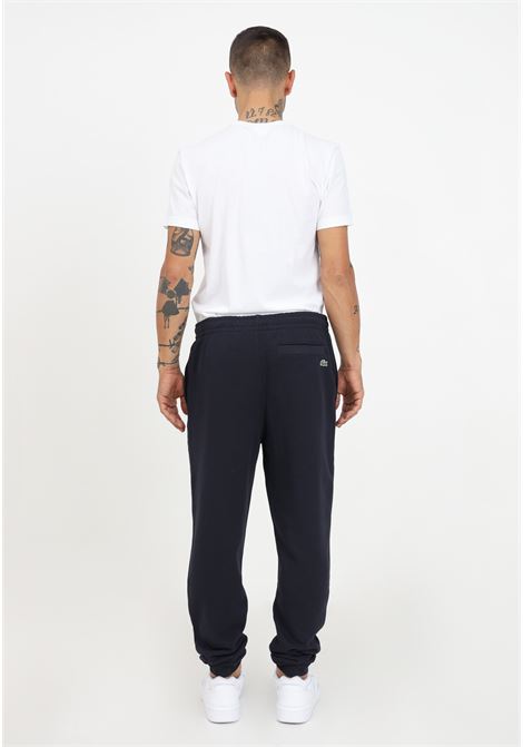 Blue sweatpants with men's logo LACOSTE | Pants | XH3585HDE