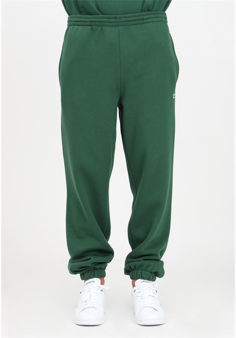 Pantalone sportivo verde da uomo con patch coccodrillo LACOSTE | Pantaloni | XH9610132