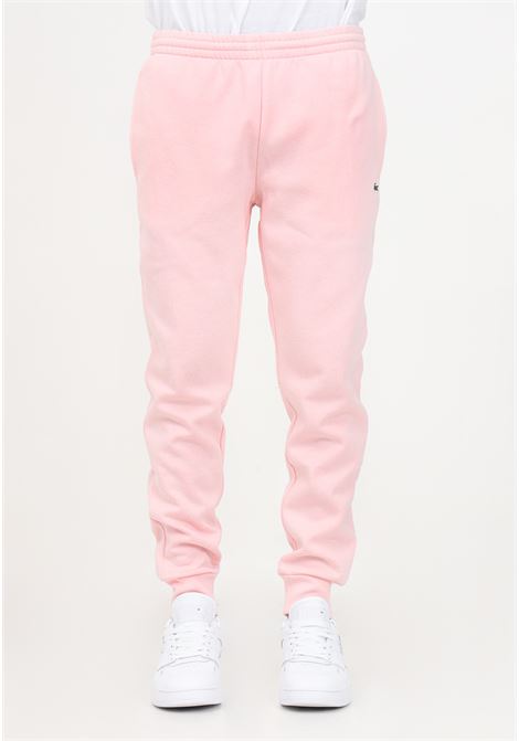 Pink sweatpants with men's logo LACOSTE | Pants | XH9624T03