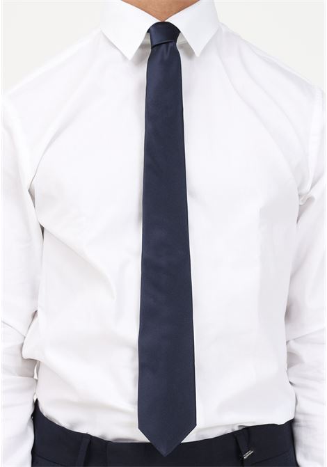 Blue silk tie for men LANVIN | Necktie | 1282/1c.