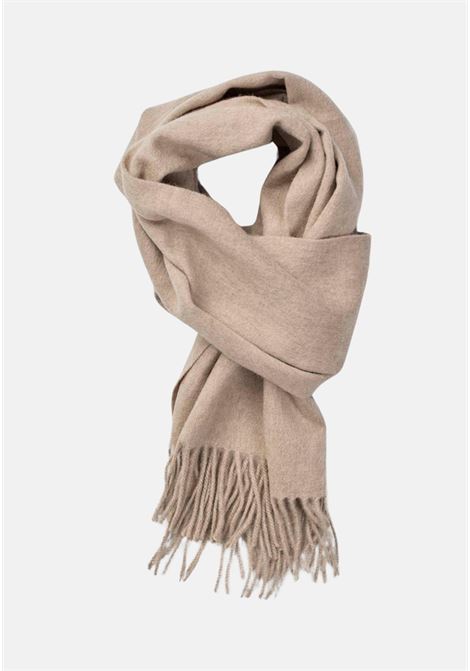 Blue unsiex wool scarf with fringes LANVIN | Scarves | 16011