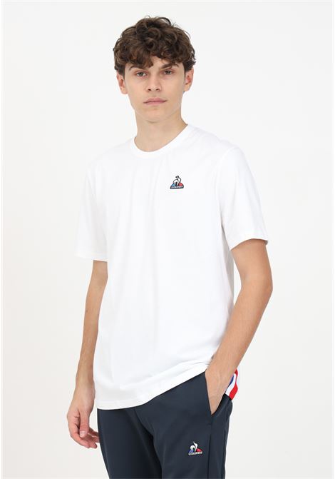T-shirt bianca con logo da uomo LE COQ SPORTIF | T-shirt | 2320459.