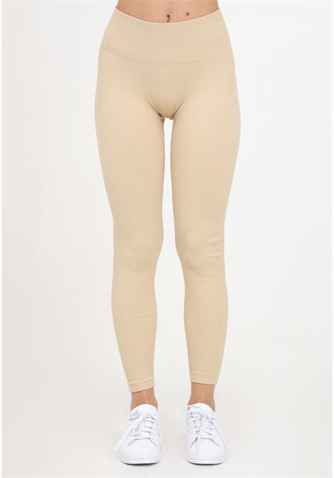 Burner Leggings for Women with elastic waistband in Sand Beige color LEGEA | Leggings | PLLW22040081
