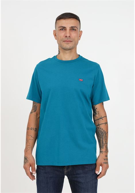 Teal T-shirt for men and women with logo embroidery LEVI'S® | T-shirt | 56605-01840184