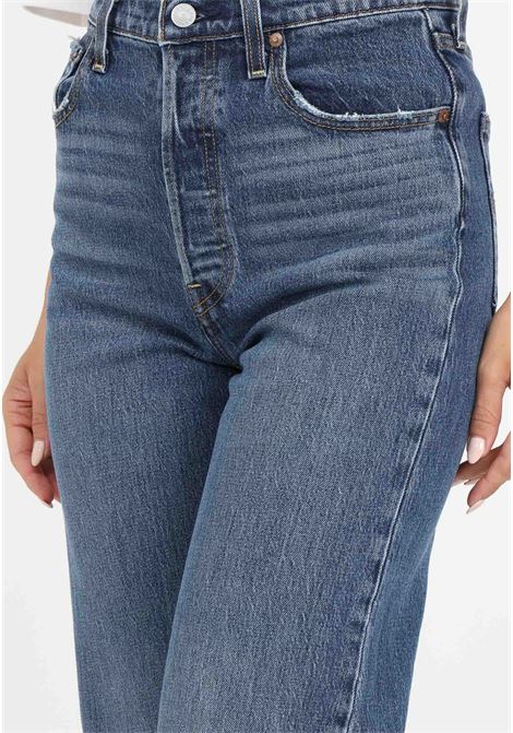 Ribcage women's straight ankle jeans in blue denim LEVI'S® | Jeans | 72693-01630163