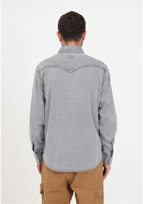 Gray men's shirt characterized by long sleeves LEVI'S® | Shirt | 85745-01110111