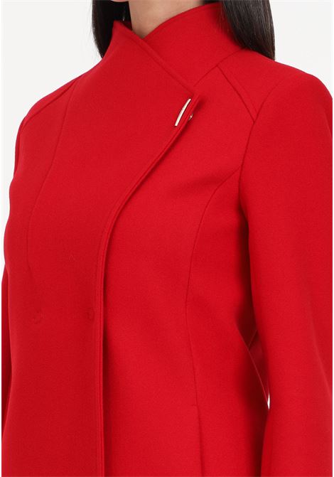 Cappotto rosso da donna in panno LIU JO | Cappotti | MF3271J460091757
