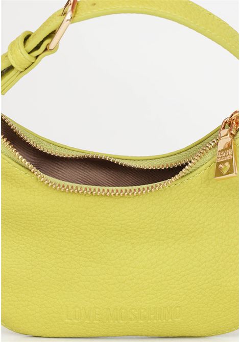 Lime green mini bag for women with maxi gold logo applied on the base LOVE MOSCHINO | Bags | JC4019PP1HLT0404