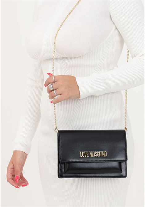 Women's black chain shoulder bag LOVE MOSCHINO | Bags | JC4095PP1HLV0000