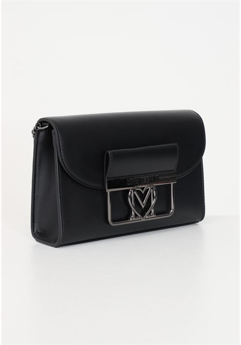 Black clutch bag with shoulder strap and women's logo LOVE MOSCHINO | Bags | JC4205PP0HKW0000