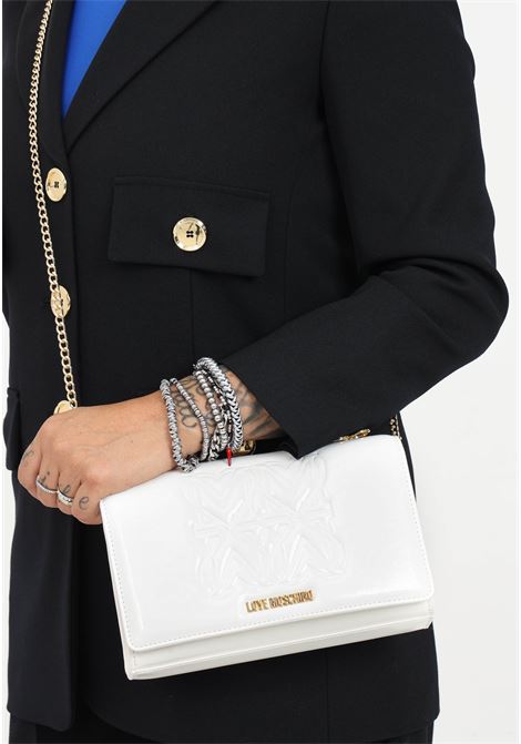 White shoulder clutch bag for women LOVE MOSCHINO | Bags | JC4218PP0HKH0120