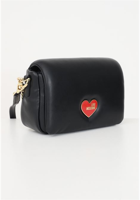 Black bag with logo plaque for women LOVE MOSCHINO | Bags | JC4272PP0HKN0000