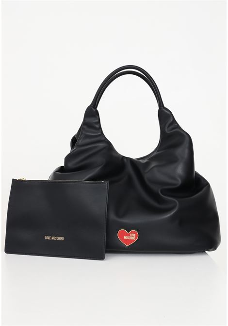 Tote bag with logo plaque for women LOVE MOSCHINO | Bags | JC4273PP0HKN0000