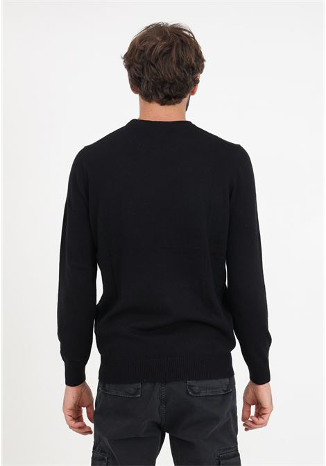 Black sweater with men's logo LYLE & SCOTT | Knitwear | KN400VCEZ865