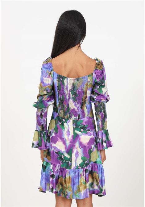 Short patterned dress for women Mar de margaritas | Dresses | MDMW168ALICEVAN GOGH PURPLE
