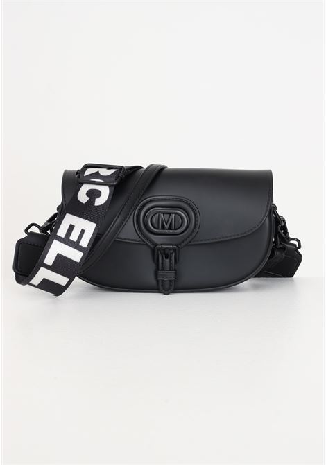 Black handbag with double shoulder strap and women's logo MARC ELLIS | Bags | FLAT KISHABLACK/BLACK