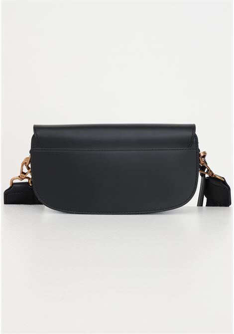 Black shoulder bag with logo for women MARC ELLIS | Bags | FLAT KISHABLACK/ORO DUCALE
