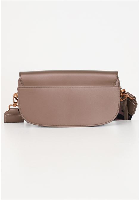 Bronze handbag with double shoulder strap and women's logo MARC ELLIS | Bags | FLAT KISHADARK BRONZE/ORO DUCALE