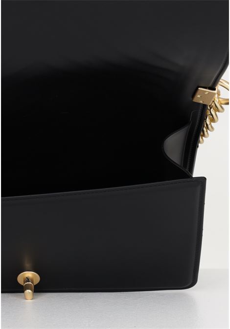 Flat M women's black shoulder bag MARC ELLIS | Bag | FLAT M 23BLACK/GOLD PERLATO