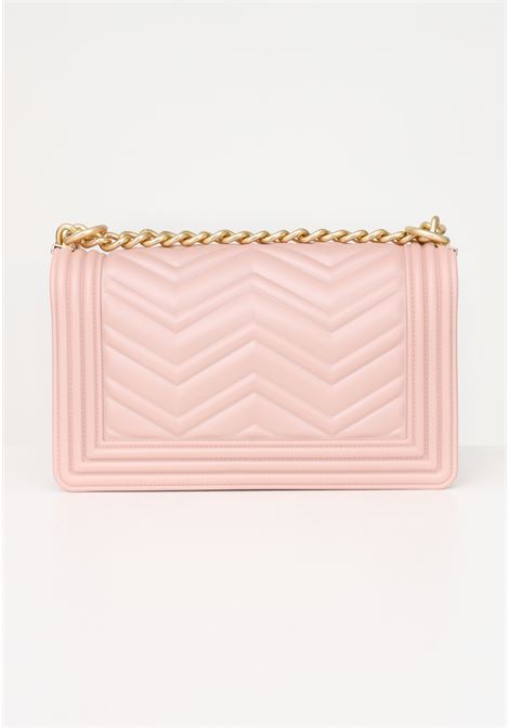 Flat M Manhattan pearly pink shoulder bag for women 23 MARC ELLIS | Bag | FLAT M MANHATTAN 23ROSA LOTUS/GOLD PERLATO
