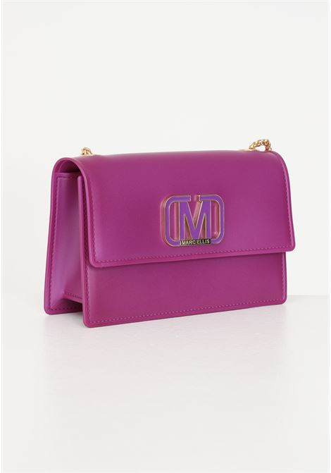 Pearly purple shoulder bag for women MARC ELLIS | Bags | FLAT SUPERMEE MPURPLE/LIGHT GOLD