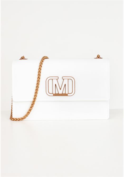 White shoulder bag with women's logo MARC ELLIS | Bags | FLAT SUPERMEE MWHITE/ORO DUCALE