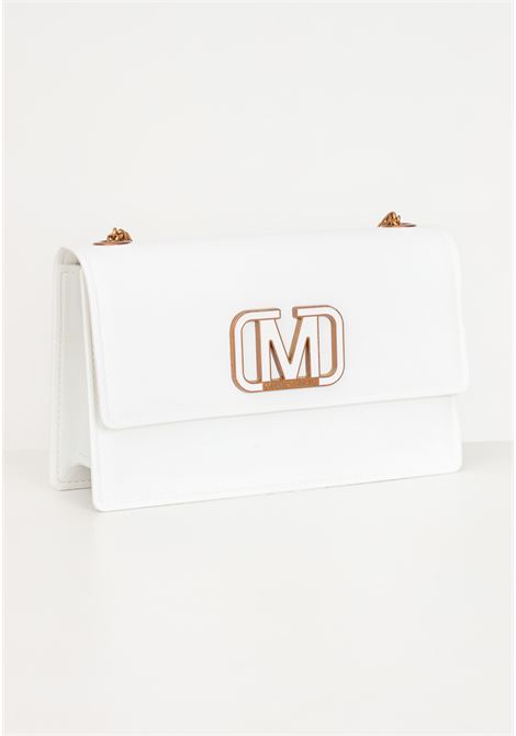 White shoulder bag with women's logo MARC ELLIS | Bags | FLAT SUPERMEE MWHITE/ORO DUCALE