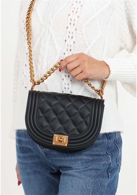 Black shoulder bag for women MARC ELLIS | Bags | FLAT ZOEBLACK/ORO DUCALE