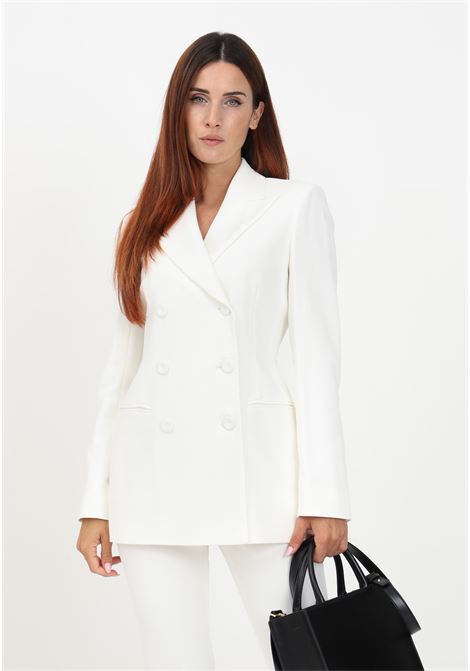White double-breasted jacket for women MAX MARA | Blazer | 2360460334600006