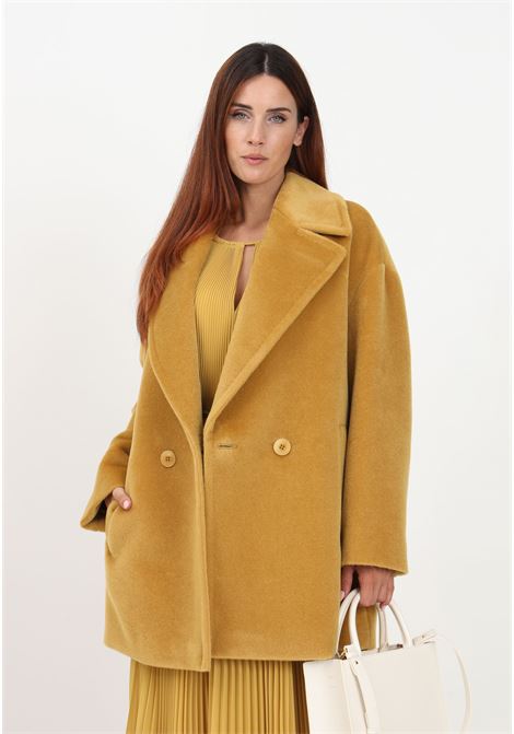 Ocher double-breasted pea coat for women MAX MARA |  | 2360860239600015