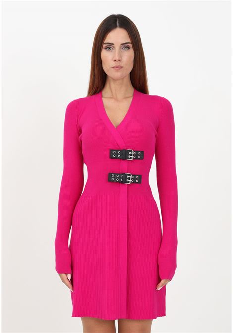 Fuchsia short dress for women MO5CH1NO JEANS | Dress | J048387110244