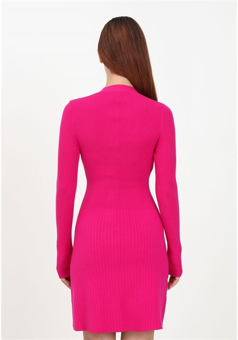 Fuchsia short dress for women MO5CH1NO JEANS | Dress | J048387110244