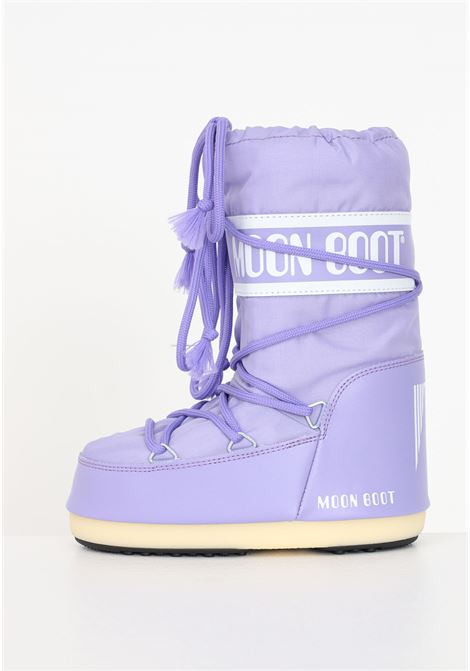 Lilac colored boots for girls with laces MOON BOOT | Boots | 14004400 K089