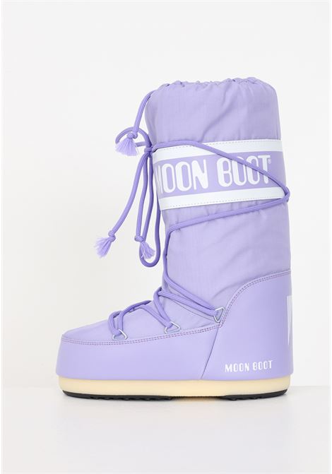 Lilac après-ski boots with laces for women MOON BOOT | Boots | 14004400089