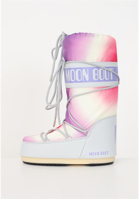 Icon padded boots with tie-dye pattern for women MOON BOOT | Boots | 14028400002