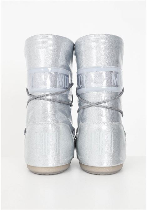 Silver Icon Glitter snow boots for women MOON BOOT | Boots | 14028500002