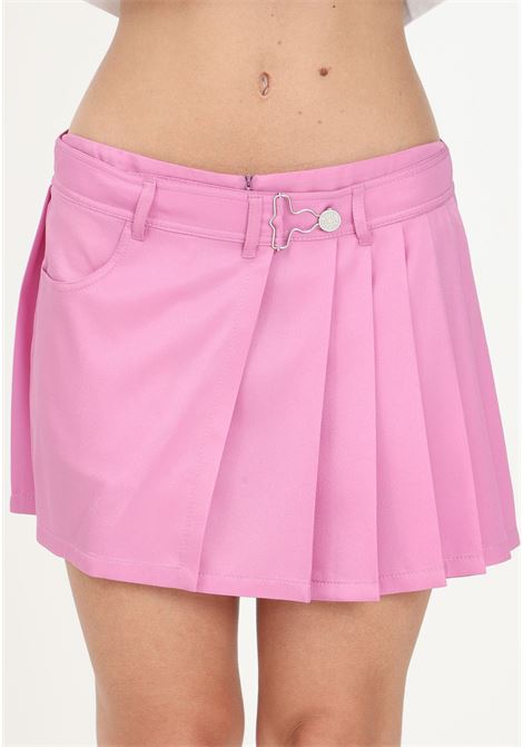Short pink skirt for women MO5CH1NO JEANS | Skirts | A032482740221