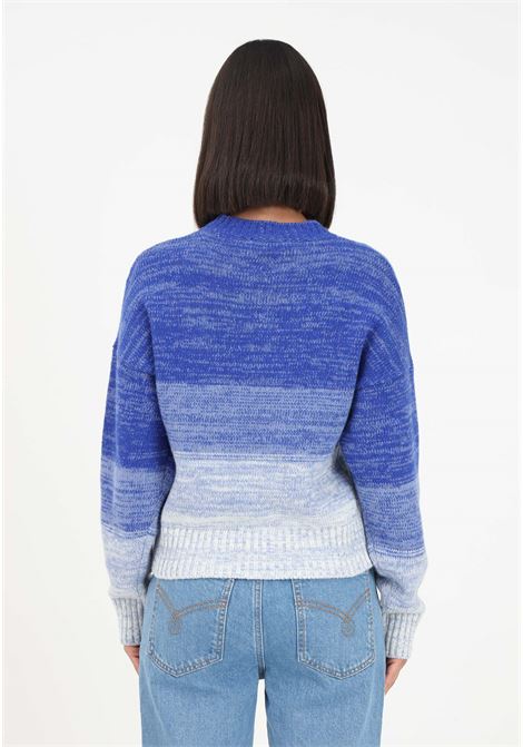 Women's blue sweater with Moschino Jeans logo MO5CH1NO JEANS | Knitwear | J091982061280