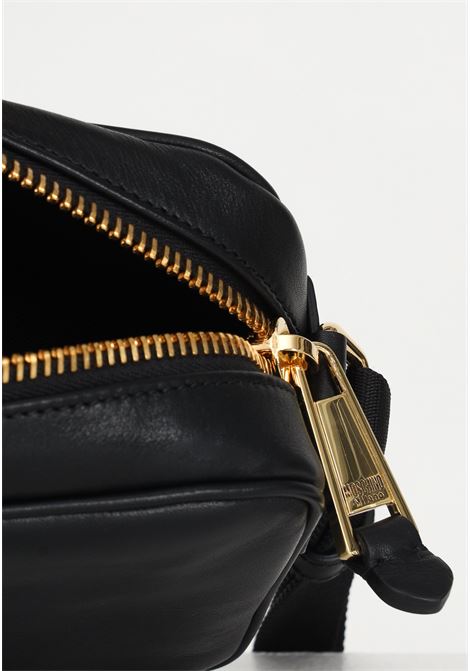 Women's black shoulder bag with plated logo MOSCHINO | Bag | A745780013555