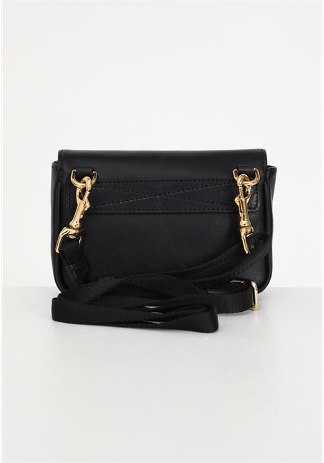Black women's shoulder bag with plated logo MOSCHINO | Bags | 74588001A3555