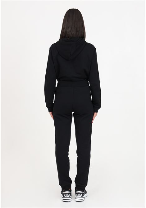 Pantalone nero sportivo da donna con logo MOSCHINO | Pantaloni | A682344140555