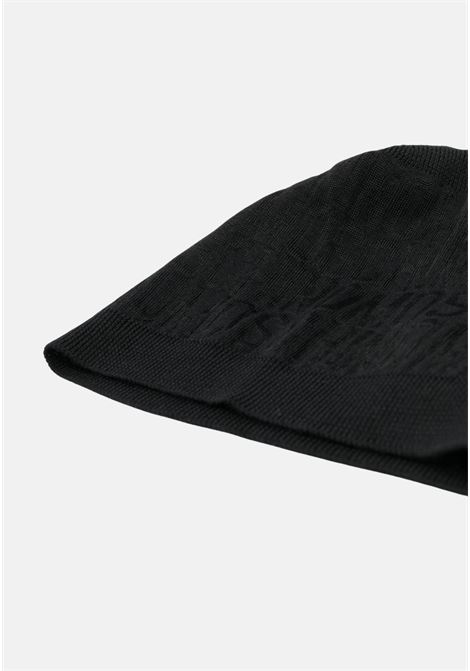 Black wool blend hat for men and women with logo MOSCHINO | Hats | A920682721555