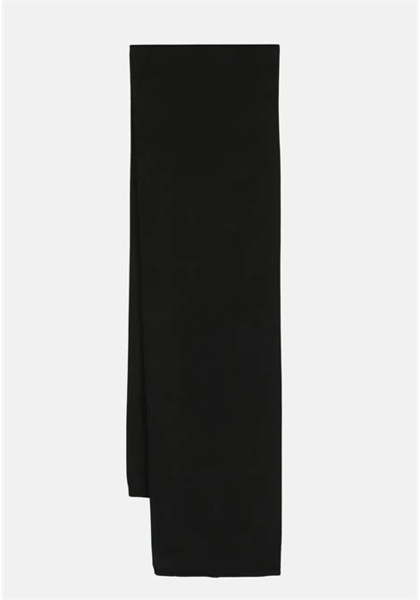 Sciarpa nera per uomo e donna con fantasia logo MOSCHINO | Sciarpe | A935382721555