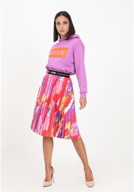 Women's multicolor midi skirt MSGM | Skirt | F3MSJGSK107140