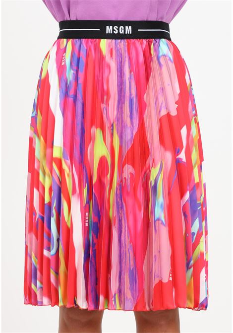 Women's multicolor midi skirt MSGM | Skirt | F3MSJGSK107140