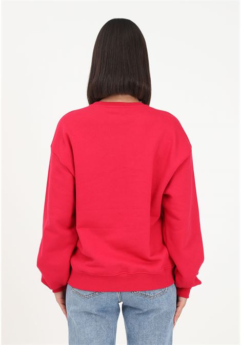 Fuchsia crewneck sweatshirt for women with logo print MSGM | Sweatshirt | F3MSJGSW090044