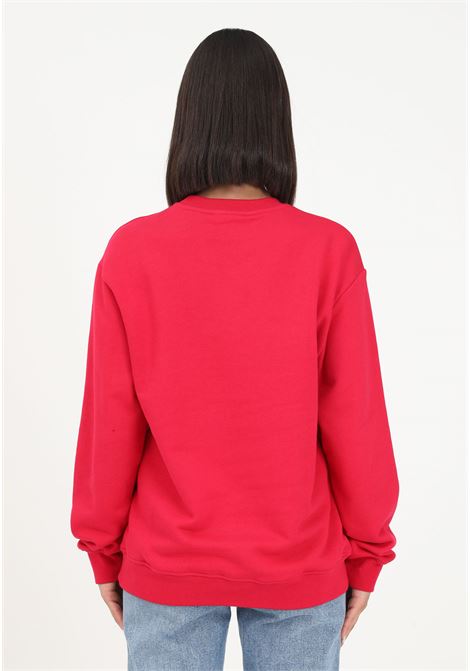 Fuchsia crewneck sweatshirt for women with logo print MSGM | F3MSJUSW023044
