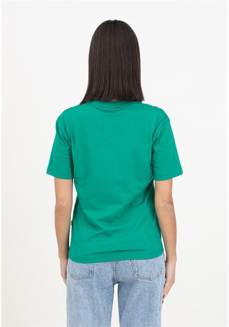 T-shirt verde con logo da donna MSGM | T-shirt | F3MSJUTH011080